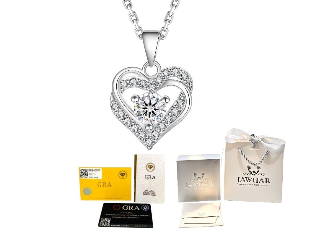 Luxury Moissanite Necklace for Women with GRA Certificate